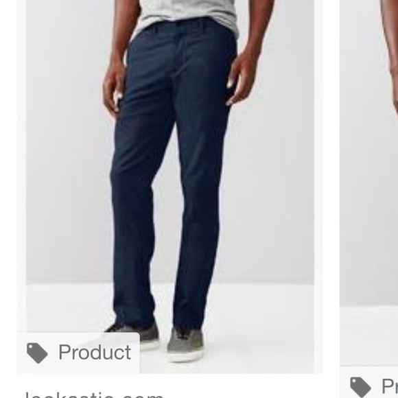 Gap Navy Lived-In Slim Khakis 32x30 - Picture 1 of 4